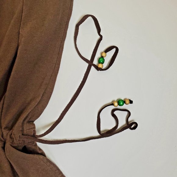 Energie Beaded Drawstring Waist Brown Tank Top Women's Small - Picture 8 of 12